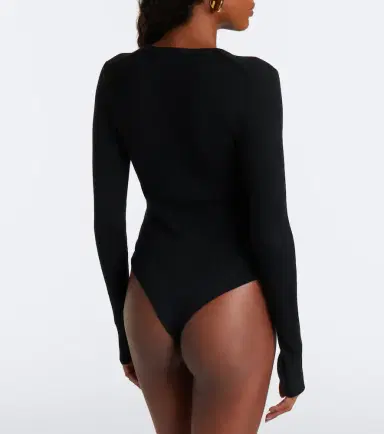 Simkhai Susanne ribbed silk and cashmere bodysuit | Thumbnail 5