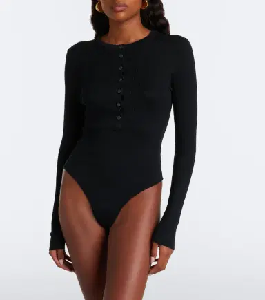 Simkhai Susanne ribbed silk and cashmere bodysuit | Thumbnail 6