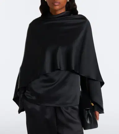 RÓHE Róhe Caped satin top | Thumbnail 4 RÓHE Róhe Caped satin top | Thumbnail 4