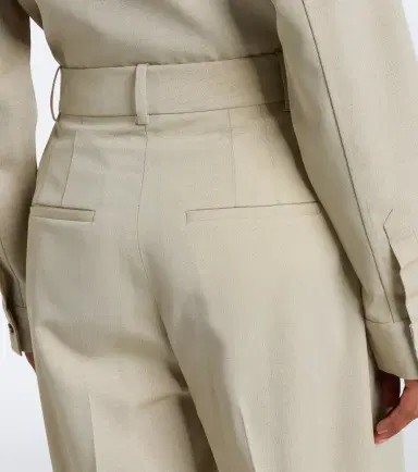 RÓHE Róhe Wool and silk-blend straight pants | Thumbnail 3