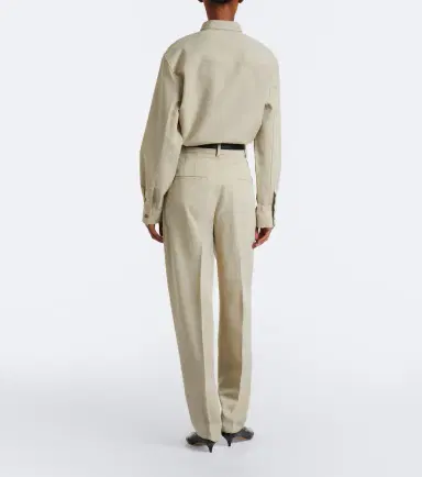 RÓHE Róhe Wool and silk-blend straight pants | Thumbnail 5