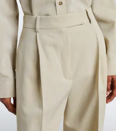 RÓHE Róhe Wool and silk-blend straight pants | Thumbnail 6