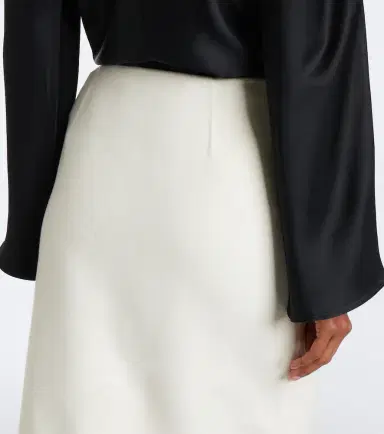 RÓHE Róhe Fringed wool and cashmere midi skirt | Thumbnail 5