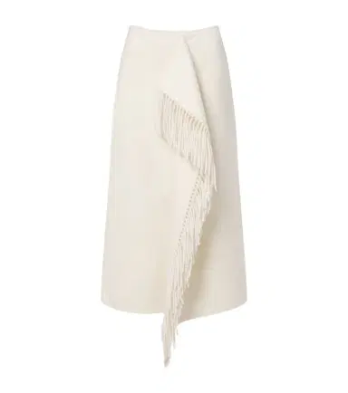 RÓHE Róhe Fringed wool and cashmere midi skirt | Thumbnail 1