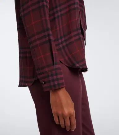 Burberry Rhiannon Check silk blouse | Thumbnail 6