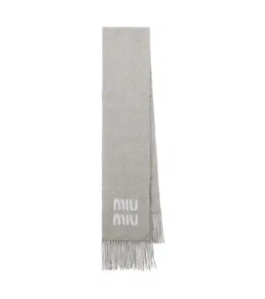 Miu Miu Fringed mohair and wool-blend scarf | Thumbnail 1