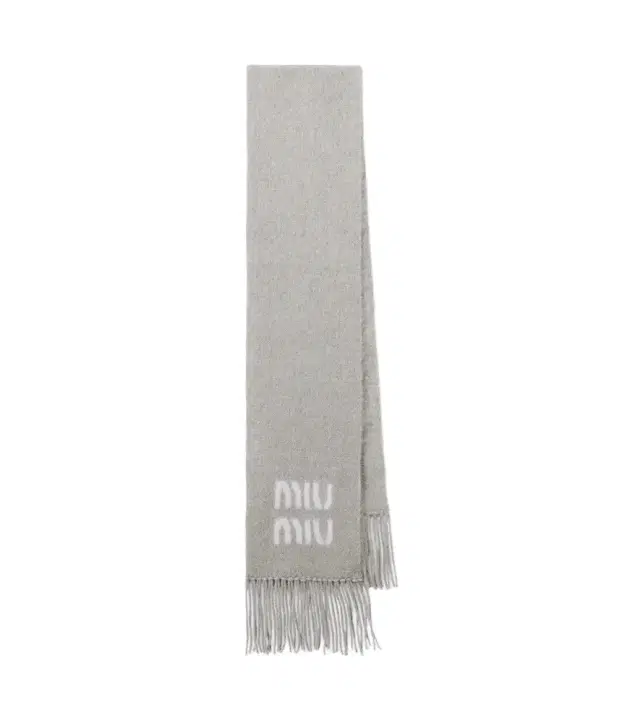 Miu Miu Fringed mohair and wool-blend scarf