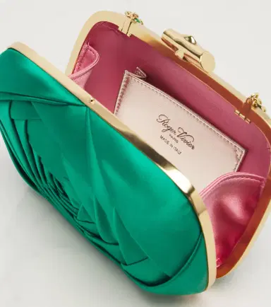 Roger Vivier Rose Vivier satin clutch | Thumbnail 4