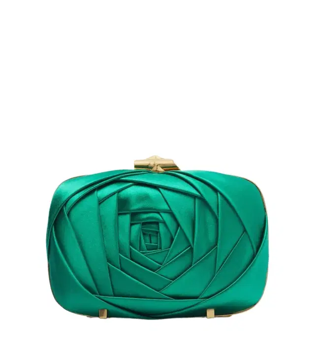 Roger Vivier Rose Vivier satin clutch