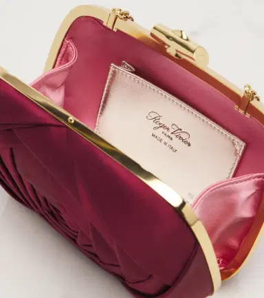 Roger Vivier Rose Vivier satin clutch | Thumbnail 4