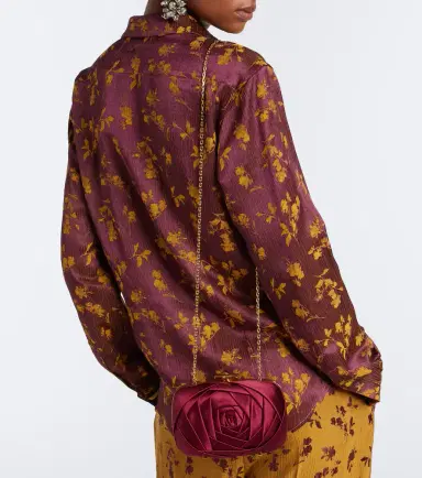 Roger Vivier Rose Vivier satin clutch | Thumbnail 5