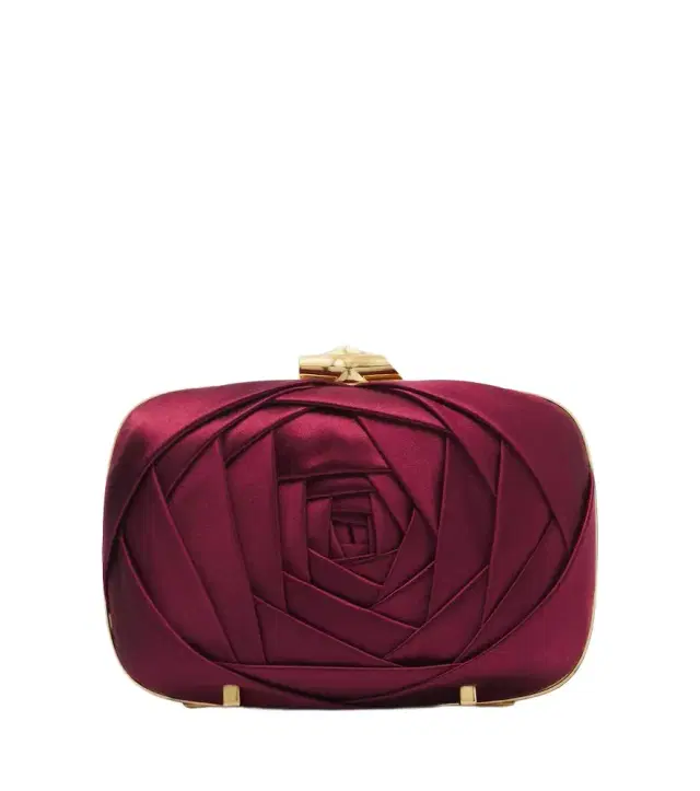 Roger Vivier Rose Vivier satin clutch