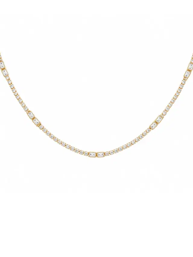 Wish Fine Jewelry 3.37ct Diamond 14K Gold Link Necklace