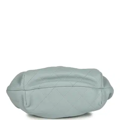 Chanel Chanel Small Pouch Light Blue Calfskin Tortoiseshell Hardware | Thumbnail 6