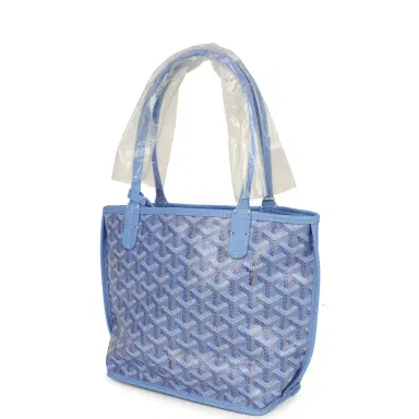 goyard Goyard Goyardine Canvas Iris Anjou Mini Bag Palladium Hardware | Thumbnail 5 goyard Goyard Goyardine Canvas Iris Anjou Mini Bag Palladium Hardware | Thumbnail 5