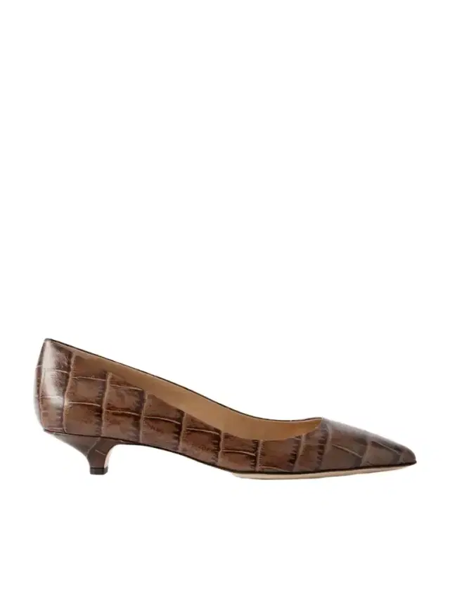 Jamie Haller The Kitty Croc-effect Leather Pumps