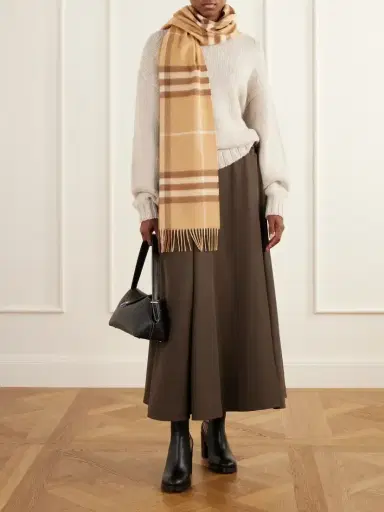 Burberry 70 Check-trimmed Leather Boots | Thumbnail 4 Burberry 70 Check-trimmed Leather Boots | Thumbnail 4