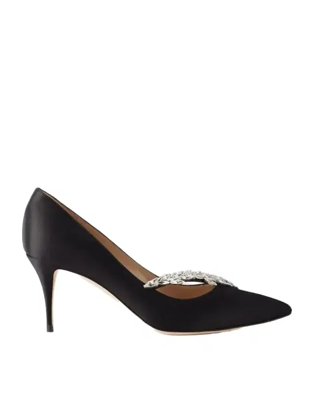 Manolo Blahnik Nadira 70 Crystal-embellished Satin Pumps