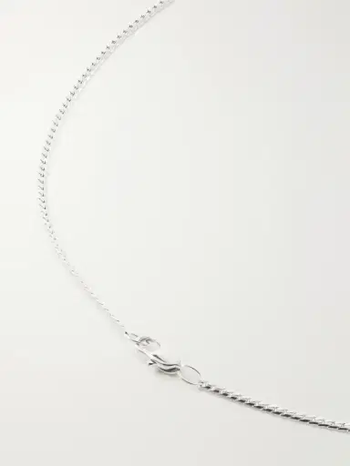Laura Lombardi Mini Omega Platinum-plated Necklace | Thumbnail 3 Laura Lombardi Mini Omega Platinum-plated Necklace | Thumbnail 3