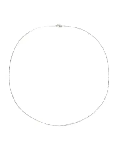 Laura Lombardi Mini Omega Platinum-plated Necklace | Thumbnail 1 Laura Lombardi Mini Omega Platinum-plated Necklace | Thumbnail 1