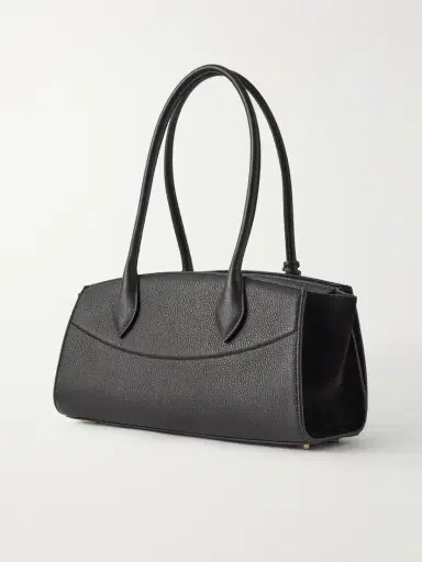 Ferragamo Studio East West Suede-trimmed Textured-leather Shoulder Bag | Thumbnail 4