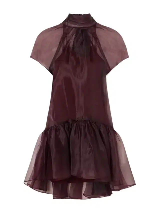 Simkhai Bow-detailed Organza Mini Dress