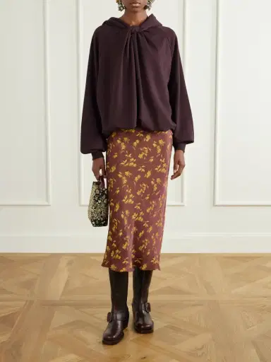 Dries Van Noten Knotted Cotton-jersey Hoodie | Thumbnail 2 Dries Van Noten Knotted Cotton-jersey Hoodie | Thumbnail 2