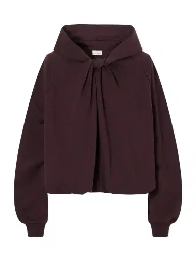 Dries Van Noten Knotted Cotton-jersey Hoodie | Thumbnail 1 Dries Van Noten Knotted Cotton-jersey Hoodie | Thumbnail 1
