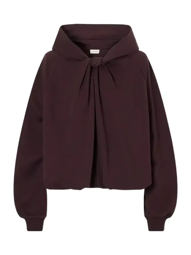 Dries Van Noten Knotted Cotton-jersey Hoodie