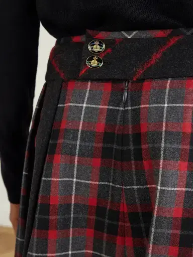 Vivienne Westwood Mini Bell Checked Pleated Mini Skirt | Thumbnail 4 Vivienne Westwood Mini Bell Checked Pleated Mini Skirt | Thumbnail 4