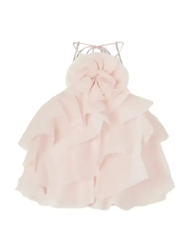 Aje Villa Ruffled Flower-detailed Organza Tank
