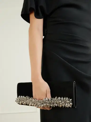 Simkhai River East West Bead-embellished Suede Clutch | Thumbnail 2 Simkhai River East West Bead-embellished Suede Clutch | Thumbnail 2