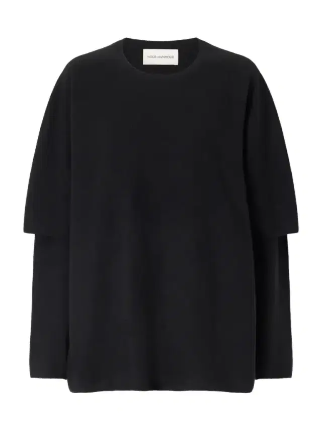 Nour Hammour Cobain Layered Cashmere Sweater