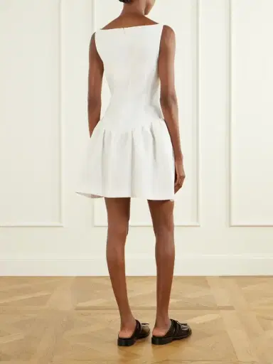 SHUSHU/TONG Bow-detail Ruffled Gathered Cady Mini Dress | Thumbnail 3 SHUSHU/TONG Bow-detail Ruffled Gathered Cady Mini Dress | Thumbnail 3
