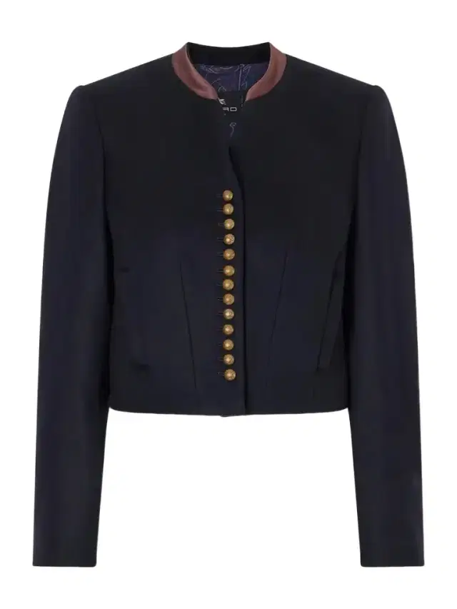 Etro Satin-trimmed Wool-blend Jacket