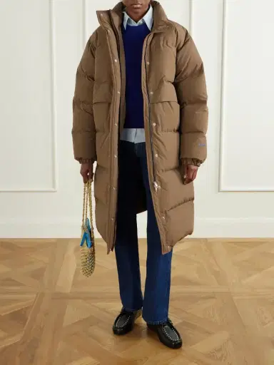 Jil Sander Logo-appliquéd Quilted Shell Down Coat | Thumbnail 2