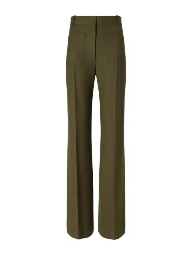 Victoria Beckham Stretch Wool-blend High-waist Flared Pants