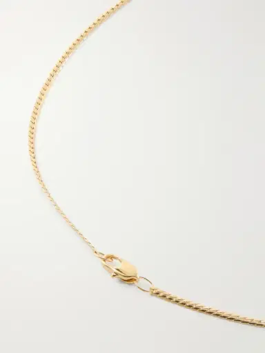 Laura Lombardi Mini Omega 18-karat Gold-plated Necklace | Thumbnail 3 Laura Lombardi Mini Omega 18-karat Gold-plated Necklace | Thumbnail 3