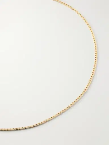 Laura Lombardi Mini Omega 18-karat Gold-plated Necklace | Thumbnail 4 Laura Lombardi Mini Omega 18-karat Gold-plated Necklace | Thumbnail 4