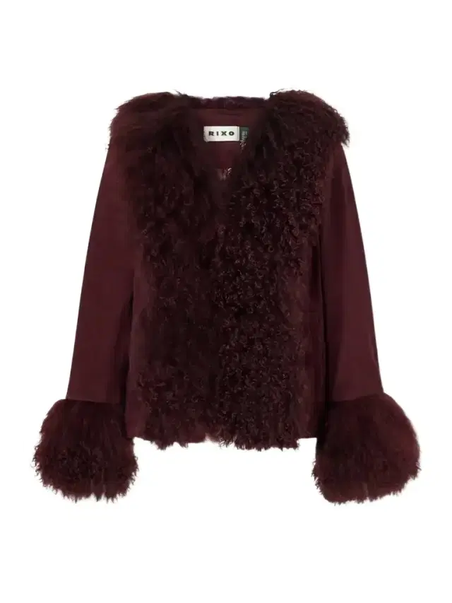 Rixo Shearling-trimmed Suede Jacket