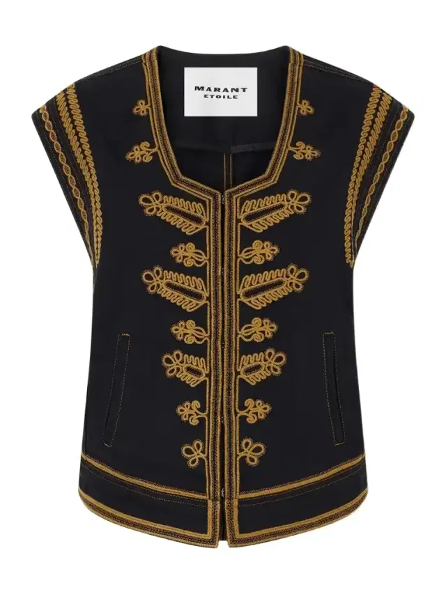 Marant Étoile Edmee Embroidered Cotton Vest