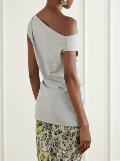 Dries Van Noten Ruched Cotton-jersey Blouse | Thumbnail 3 Dries Van Noten Ruched Cotton-jersey Blouse | Thumbnail 3