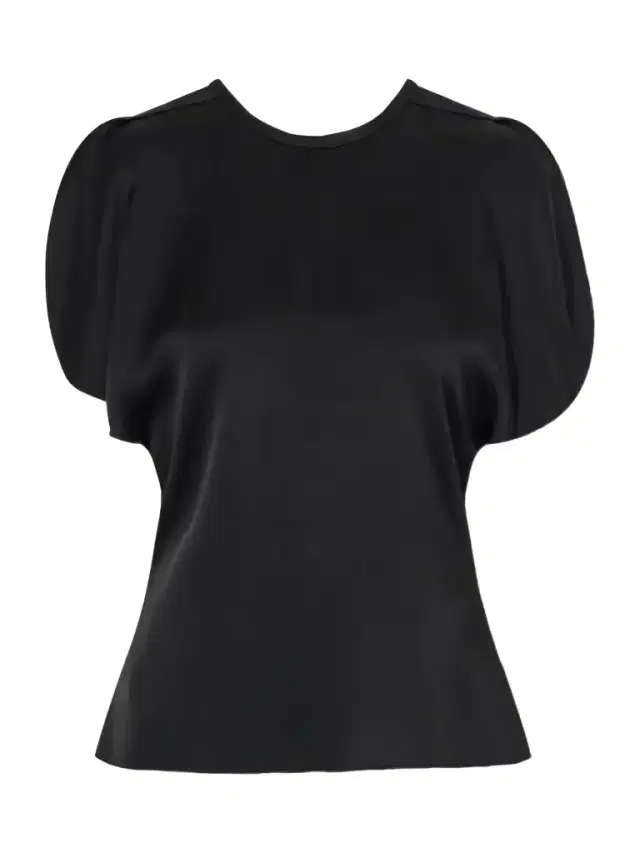 Victoria Beckham Bela Draped Satin Blouse