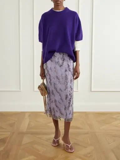Staud Bead-embellished Midi Skirt | Thumbnail 2