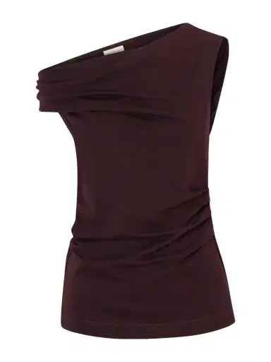 Dries Van Noten Ruched Cotton-jersey Blouse | Thumbnail 1 Dries Van Noten Ruched Cotton-jersey Blouse | Thumbnail 1