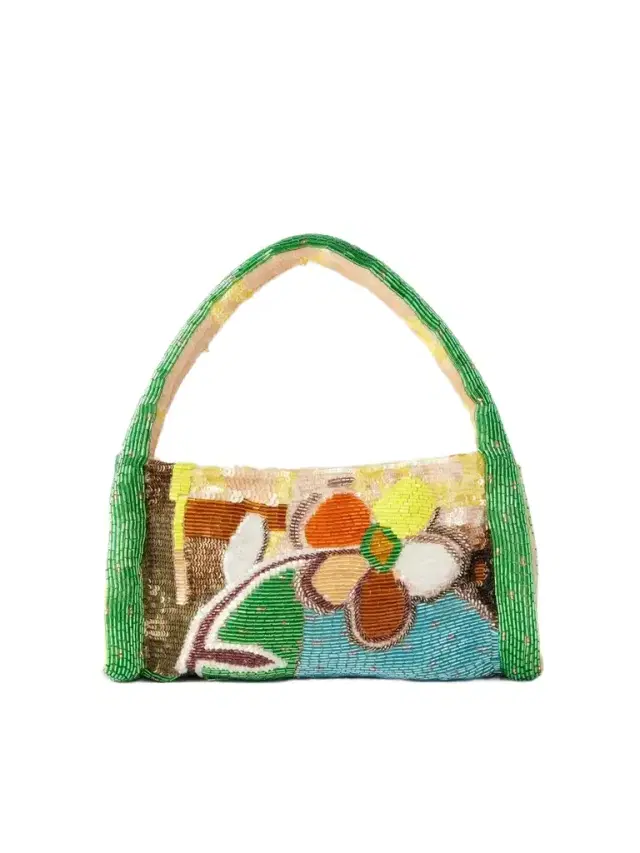 ALÉMAIS Limelight Beaded Mini Shoulder Bag