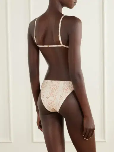 Agua by Agua Bendita Tulua Playa Bead-embellished Printed Recycled-blend Bikini Top | Thumbnail 3 Agua by Agua Bendita Tulua Playa Bead-embellished Printed Recycled-blend Bikini Top | Thumbnail 3