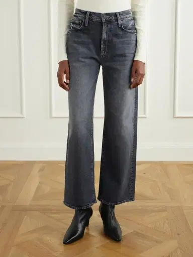 Mother The Dodger Flood Cropped Mid-rise Straight-leg Jeans | Thumbnail 3 Mother The Dodger Flood Cropped Mid-rise Straight-leg Jeans | Thumbnail 3