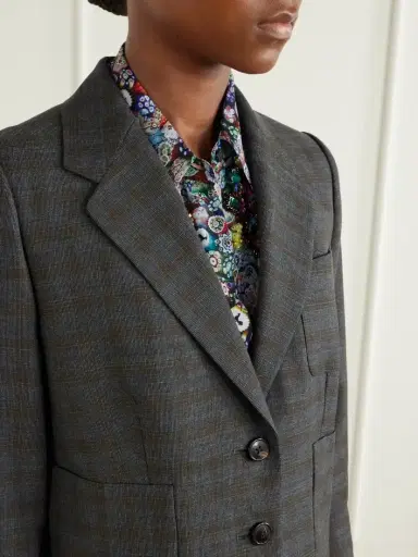 Dries Van Noten Checked Wool Blazer | Thumbnail 5 Dries Van Noten Checked Wool Blazer | Thumbnail 5
