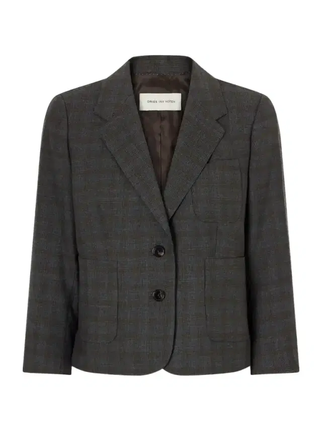 Dries Van Noten Checked Wool Blazer